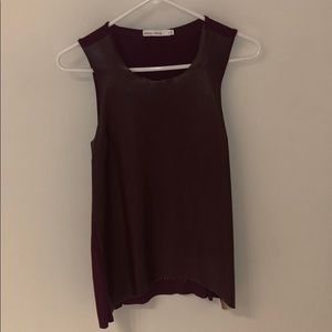Maroon Calf Hide Top